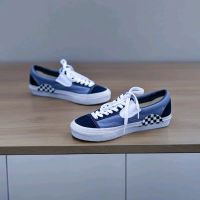 Sepatu Slip On Cut And Paste Navy Ori