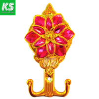 Hook Gorden Aesthetic Motif Bunga Melati Warna Gold Merah Bahan Premium
