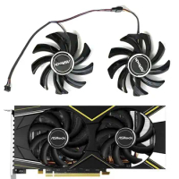 New RX5600 XT GPU Fan 4PIN PVA080E12R DC 12V 0.5A For ASRock RX 570 590 5500XT 5600XT Graphics Cooling Fan