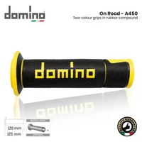 Handgrip Domino Italy A450 Original Universal Hitam Kuning
