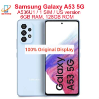 Samsung Galaxy A53 5G A536U1 6.5" 8GB RAM 128/256GB Octa Core Exynos NFC Super AMOLED Original Android Cell Phone