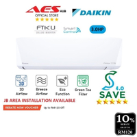 SAVE 4.0 5 STARS Daikin Air Conditioner Inverter Aircond 1HP 1.5HP 2HP 2.5HP 3.0HP Aircon  Air cooli