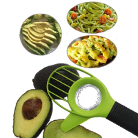 3-in-1 Avocado Slicer Shea Corer Butter Fruit Peeler Cutter Pulp Separator Plastic Knife Kitchen Vegetable Tools Home Accessory