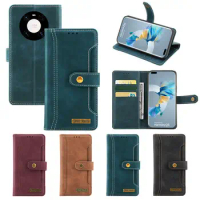 4 Colors Mobile Phone Case Wallet Card Pocket Flip Leather Cover Bags For Huawei Mate 30 40 Mate30 Mate40 Pro Magnetic Kickstand