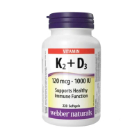 加拿大Webber Naturals (維柏健) K2+D3 1000 IU ,220粒膠囊