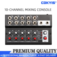 MIX5210 10-Channel Mixing Console Digital Audio Mixer Stereo for Recording DJ Network Live Broadcast Karaoke mixer audio