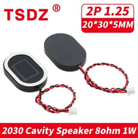 2Pcs/Lot 2030 8Ohm 1W Ultra-thin Box Speaker Thickness 5MM 20*30*5MM 8 Ohm 1 Watt Cavity Speaker With Wire 95MM 2P 1.25MM