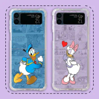 Disney mickey minnie Phone Case for Samsung Galaxy Z Flip 4 Z Flip 3 5G zflip Z Flip5 ZFlip3 Clear Soft Air Cover