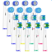 Replacement Brush Heads for Oral B, 16 Pcs Toothbrush Replacement Heads Compatible with Oral B Pro1000 Pro3000 Pro5000 Pro7000