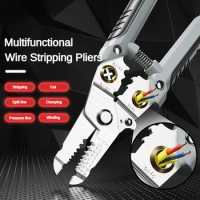 16 in 1 Wire Stripper Multifunctional Professional Stripper Quick Wire Stripping Cutting Crimping Electrician Repair Tool