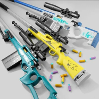 Awm Toy M24 Sniper Gun 98K Rifle Shell Ejection Soft Bullet Gun Outdoor Toy Shooting Game Airsoft CS Model Boy Gift Toy Gun