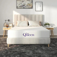 12 Inch Queen Size Mattress, Bamboo Charcoal Memory Foam Mattress, Durable, Fire Retardant, Removable Cover, Low Motion Transfer