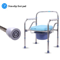 Elderly Toilet Chair Seat Thickened Stainless Seel Folding Toilet Commode For Old People Disabled Bathromm Chair