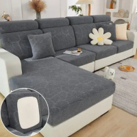 Thick Jacquard Sofa Cover Elastic Sofa Seat Cushion Cover For Living Room Removable L Shape Corner Armchair Couch Slipcovers