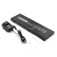 4K HDMI Splitter 1x2 1x4 1X8 HDMI 2.0 1 Input 2/4/8 Output HDCP 1.4 HDR Splitter HDMI 2.0 4K HDMI2.0 Splitter For DVD PS3 PS4