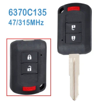2 Pcs/lot 6370C135 Auto Smart Remote 2+1 Buttons 315MHz ID47 Chip OUCJ166N Replace Car Key For Mitsubishi Eclipse Cross 18-20