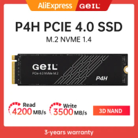 GeIL P4H Internal Solid State Drive M2 SSD 512GB 1TB 2tb M.2 NVME 1.4 PCIe 4.0 SSD Disk Gen 4X4 2280 For PC/PS5/Laptop