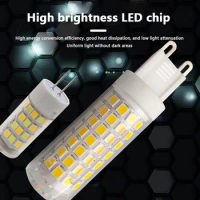 1pc 3W 5W 7W 9W 10W G4 G9 LED Lamp AC 220V LED Corn Bulb SMD2835 360 Beam Angle Replace Halogen Chandelier Light LED Bulb
