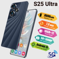 S25 Ultra SmartPhone 16GB+1TB 8000mAh Celulares 7.3 inch Global 5G Dual Sim Cell Phone Unlocked Original Android Mobile Phones