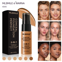 6 Colors Long-lasting Liquid Foundation 20ml Easy to Apply Oil Control Concealer Waterproof Sweatpro