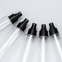 300Pcs/Lot 250ML 8OZ Clear Empty Cosmetic Skin Care Spray Bottles with Black Head