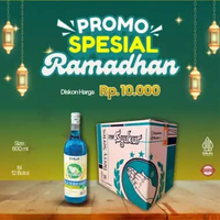 Pohon Pinang Syrup Syukur Blueberry 600ml Kemasan 1 Lusin
