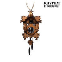 【RHYTHM 麗聲】森林謳歌鹿首木屋布穀鳥咕咕鐘(鹿首木屋)