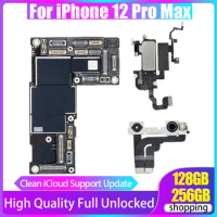 iCloud Unlocked Plate For iPhone 12 Pro Max Motherboard With Face ID Original 128GB 256GB Mainboard No ID Account Logic Board