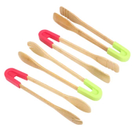 Kitchenware Bamboo Toaster Tongs Food Clip Bread Barbecue Clip Kitchen Gadgets Baking Tool Kitchen Accessories Tools Utensils