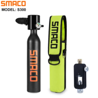 Smaco Scuba Diving Tank/Equipment Mini Dive Cylinder Scuba Tank Oxygen Refill Adapter for Underwater Diving Breathe Training