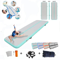 3m/4m/5m Inflatable Trampoline Air Track Yoga Mat Gymnastics Airtrack Tumbling Floor Gym Exercise Fitness Equipment