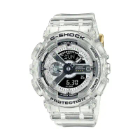 【CASIO 卡西歐 】G-SHOCK 40週年限定 獨特透視錶面 半透明 八角形錶殼 GMA-S114RX-7A_45.9mm
