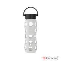 lifefactory 玻璃水瓶平口650ml-冷灰色(CLAN-650-CGB)
