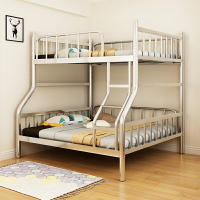 不銹鋼雙層床高低子母床上下鋪鐵藝床學生員工宿舍簡約現代雙人床