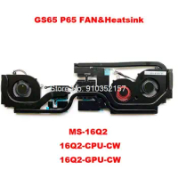 16Q2 CPU GPU FAN&amp;Heatsink For MSI GS65 8RF E322500290A87 BS5005HS-U3I BS5005HS-U2L1 MS-16Q2 16Q2-CPU-CW 16Q2-GPU-CW GTX1070