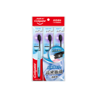 【Colgate 高露潔】高密細絲備長炭牙刷3入(超軟毛/牙齦護理)