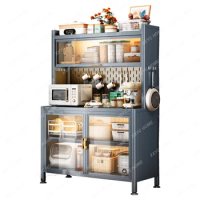 Closet Dish Cabinet Container Corner Shelf Storage Cabinet Sideboard Prefab Modern Armarios De Cocina Kitchen Furniture DWH