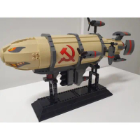 Hot Military MOC Red Alertes War Soviet Base Kirov Airship Apocalypse Tank Building Blocks Weapons Classic Ornaments Toys Bricks