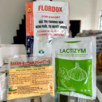 Bộ thuốc Flodox - men cao tỏi - bcomlex C phòng và điều trị cao cấp cho gia súc gia cầm (300g)