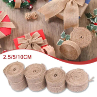 10m Pita Goni Roll Pita Karung Goni Diy Pita Tali Goni Jute Ribbon Pita Vintage Decor Burlap Decorat