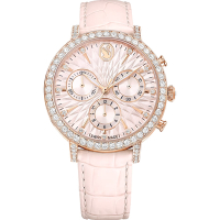 SWAROVSKI 施華洛世奇Matrix Tennis Chrono 計時手錶-36mm粉 5698300