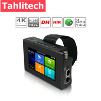 Tahlitech IP CCTV Tester Mini monitor 4K H265 cctv 8MP AHD CVI TVI video camera tester portable monitor cftv POE tester cable
