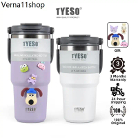 RLL ✪แก้วเก็บอุณหภูมิร้อน/เย็นTYESO รุ่นมีหูหิ้ว 5 ขนาด 9สี  แก้ว tyeso แก้วสแตน 8826/8827/8828/8829