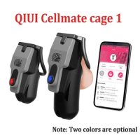 QIUI APP Cellmate Cage 1 Chastity Cage Male Chastity Lock With Porous Breathable And Comfortable BDSM Cock Lock Chastity Belt