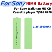 7/5F6 67F6 1500mAh Chewing Gum battery 1.2V ni-mh 7/5 F6 cell for panasonic sony MD CD cassette player