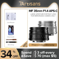 7artisans Lenses lens 35mm F1.4 APS-C Prime Lens For Sony E NEX-6 ZV-E10 FUJI FX Canon EOS-M Micro 4/3 epm1 Nikon Z5 Canon RF