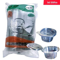 Mika Cup Sambal Puding 50Pcs 60ml Wadah Agar Praktis Higienis