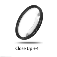 Macro Close Up +4 55 58 62 67 72Mm Lens Filter for Canon Eos Sony Nikon D600 200D Accessories