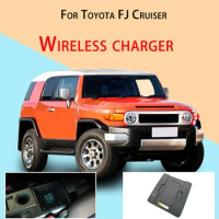Wireless Charger For Toyota FJ Cruiser Armrest Box Charging Panel Land Cruiser Mobile Phone Charging Modification