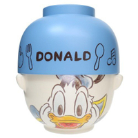 【震撼精品百貨】Donald_唐老鴨~日本迪士尼 Disney 湯碗飯碗兩入組-唐老鴨*26705